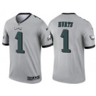 Men's Philadelphia Eagles #1 Jalen Hurts Limited Gray Inverted Vapor Jersey