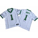 Men's Philadelphia Eagles #1 Jalen Hurts Limited White Alternate FUSE Vapor Jersey