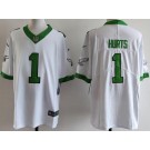 Men's Philadelphia Eagles #1 Jalen Hurts Limited White Alternate Vapor Jersey
