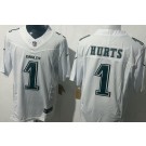 Men's Philadelphia Eagles #1 Jalen Hurts Limited White Fashion FUSE Vapor Jersey
