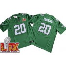 Men's Philadelphia Eagles #20 Brian Dawkins Limited Kelly Green Super Bowl LIX FUSE Vapor Jersey