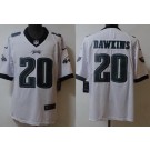 Men's Philadelphia Eagles #20 Brian Dawkins Limited White Vapor Jersey
