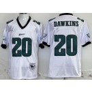 Men's Philadelphia Eagles #20 Brian Dawkins White 1996 Throwback Jersey
