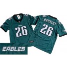 Men's Philadelphia Eagles #26 Saquon Barkley Limited Green New Logo FUSE Vapor Jersey