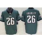 Men's Philadelphia Eagles #26 Saquon Barkley Limited Green New Logo Vapor Jersey