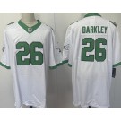 Men's Philadelphia Eagles #26 Saquon Barkley Limited White Alternate Vapor Jersey