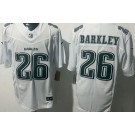 Men's Philadelphia Eagles #26 Saquon Barkley Limited White Fashion FUSE Vapor Jersey
