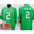 Men's Philadelphia Eagles #2 Darius Slay Jr Limited Kelly Green Super Bowl LIX Vapor Jersey