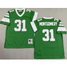 Men's Philadelphia Eagles #31 Wilbert Montgomery Kelly Green 1980 Throwback Jersey