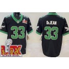 Men's Philadelphia Eagles #33 Cooper DeJean Limited Black Alternate Super Bowl LIX FUSE Vapor Jersey