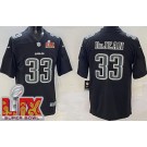 Men's Philadelphia Eagles #33 Cooper DeJean Limited Black Fashion Super Bowl LIXV Vapor Jersey