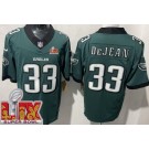 Men's Philadelphia Eagles #33 Cooper DeJean Limited Midnight Green Super Bowl LIX FUSE Vapor Jersey