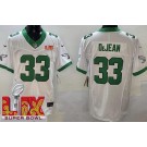 Men's Philadelphia Eagles #33 Cooper DeJean Limited White Alternate Super Bowl LIX FUSE Vapor Jersey
