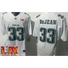 Men's Philadelphia Eagles #33 Cooper DeJean Limited White Fashion Super Bowl LIX FUSE Vapor Jersey