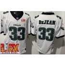 Men's Philadelphia Eagles #33 Cooper DeJean Limited White Super Bowl LIX FUSE Vapor Jersey