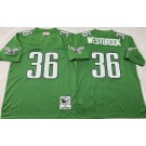 Men's Philadelphia Eagles #36 Brian Westbrook Kelly Green 2003 Throwback Jersey