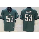 Men's Philadelphia Eagles #53 Zack Baun Limited Green Vapor Jersey