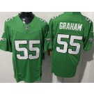 Men's Philadelphia Eagles #55 Brandon Graham Limited Kelly Green FUSE Vapor Jersey