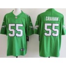 Men's Philadelphia Eagles #55 Brandon Graham Limited Kelly Green Vapor Jersey