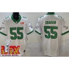 Men's Philadelphia Eagles #55 Brandon Graham Limited White Alternate Super Bowl LIX FUSE Vapor Jersey