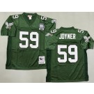 Men's Philadelphia Eagles #59 Seth Joyner Green Throwback Jersey