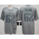 Men's Philadelphia Eagles #62 Jason Kelce Limited Gray Atmosphere Vapor Jersey
