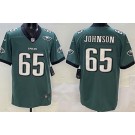 Men's Philadelphia Eagles #65 Lane Johnson Limited Green Vapor Jersey