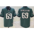 Men's Philadelphia Eagles #69 Landon Dickerson Limited Green Vapor Jersey