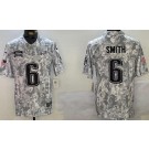 Men's Philadelphia Eagles #6 DeVonta Smith Limited Arctic Camo 2024 Salute to Service Jersey