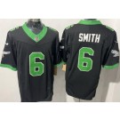 Men's Philadelphia Eagles #6 DeVonta Smith Limited Black Alternate FUSE Vapor Jersey