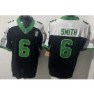 Men's Philadelphia Eagles #6 DeVonta Smith Limited Black Thanksgiving FUSE Vapor Jersey