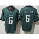 Men's Philadelphia Eagles #6 DeVonta Smith Limited Midnight Green FUSE Vapor Jersey