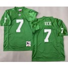 Men's Philadelphia Eagles #7 Michael Vick Kelly Green 2010 Throwback Jersey