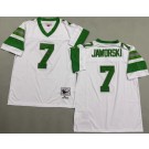 Men's Philadelphia Eagles #7 Ron Jaworski White 1980 Throwback Jersey