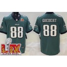 Men's Philadelphia Eagles #88 Dallas Goedert Limited Green Bowl LIX Vapor Jersey