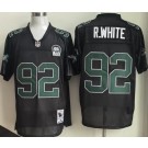 Men's Philadelphia Eagles #92 Reggie White Black Throwback Jersey