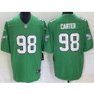 Men's Philadelphia Eagles #98 Jalen Carter Limited Kelly Green Vapor Jersey