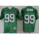 Men's Philadelphia Eagles #99 Jerome Brown Green Throwback Jersey