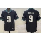 Men's Philadelphia Eagles #9 Nick Foles Limited Black Vapor Jersey