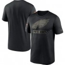 Men's Philadelphia Eagles Black 2020 Salute To Service T Shirt 303