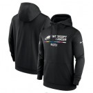 Men's Philadelphia Eagles Black 2022 Crucial Catch Therma Performance Pullover Hoodie