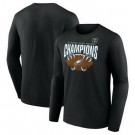 Men's Philadelphia Eagles Black 2024 NFC Champions Hometown Not Done Long Sleeve T Shirt