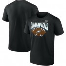 Men's Philadelphia Eagles Black 2024 NFC Champions Hometown Not Done T Shirt