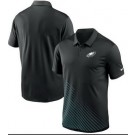 Men's Philadelphia Eagles Black Green Vapor Performance Polo
