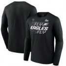 Men's Philadelphia Eagles Black Printed Long T Shirt 302412