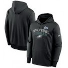 Men's Philadelphia Eagles Black Printed Pullover Hoodie 302508