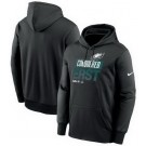 Men's Philadelphia Eagles Black Printed Pullover Hoodie 302512