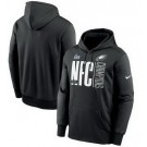 Men's Philadelphia Eagles Black Printed Pullover Hoodie 302516
