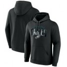 Men's Philadelphia Eagles Black Printed Pullover Hoodie 302528