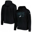 Men's Philadelphia Eagles Black Printed Pullover Hoodie 302617